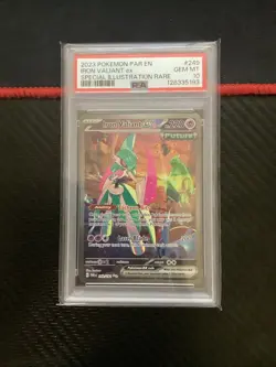 Pokemon Iron Valiant ex Special Illustration Rare SIR 249/182 PSA 10 GEM MINT - Image 1