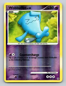 Wobbuffet 41/130 Rare Diamond & Pearl Pokemon Reverse Holo LP+ - Image 1