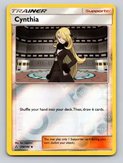 Cynthia 119/156 Uncommon Ultra Prism Pokemon Reverse Holo NM - Image 1
