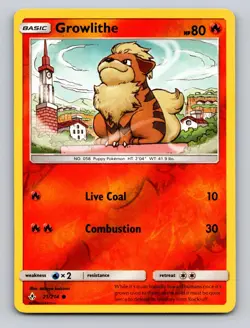 Growlithe 21/214 Common Unbroken Bonds Pokemon Reverse Holo NM - Image 1