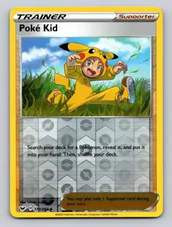 Poke Kid 173/202 Uncommon Sword & Shield Pokemon Reverse Holo NM - Image 1