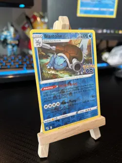 Pokemon TCG Blastoise 017/078 Reverse Holo Rare Pokemon GO 2022 NM - Image 3