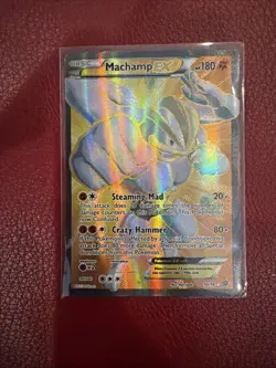 Pokemon Machamp EX 90/98 XY Ancient Origins Ultra Rare Full Art Holo - Image 1