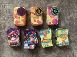 Pokemon Mini Tins Bundle Empty X7 Coins & Stickers 151 Mega Evolution Paldea - Image 3