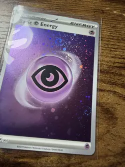 Pokemon TCG 151 Psychic Energy with 3 Swirls Mew 2023 - Image 1