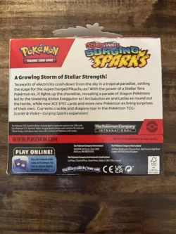 Pokemon TCG:Scarlet & Violet Surging Sparks Empty Booster Box-No Packs-Free Ship - Image 4