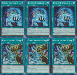 3X Runick Dispelling - MP23-EN244 & 3X MP23-EN248 Runick Smiting Storm Yugioh - Image 1