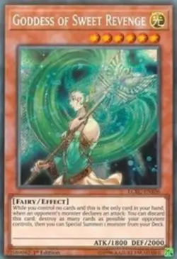 Yugioh! LP Goddess of Sweet Revenge - LCKC-EN106 - Secret Rare - 1st Edition Lig - Image 1