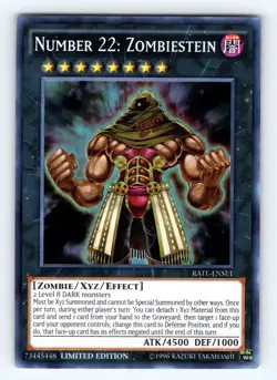 Yugioh Number 22: Zombiestein RATE-ENSE1 Super Rare - NM 💎 - Image 1