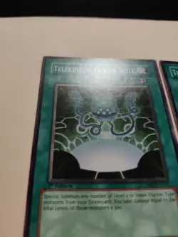 2x Yugioh! Telekinetic Power Well CRMS-EN055 1st Edition LP - Image 3