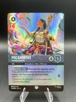Pocahontas - Steadfast Traveler - 220/204 - Epic - Disney Lorcana Wilds Unknown - Image 1