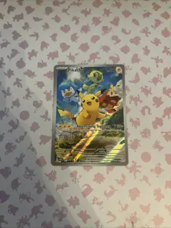 Pikachu SVP027 Pokemon TCG S&V Paldea Evolved Black Star Promo - Image 1