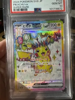 2024 Pokemon Japanese Pikachu EX 122/106 Super Electric Breaker SV8 PSA 10 - Image 2