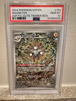Magneton SVP 159 Pokemon Center Stamped Promo Surging Sparks PSA 10 - Image 1