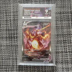 Pokemon TCG Charizard VMAX SWSH261 Ace Graded Mint 9 Black Star Promo - Image 1