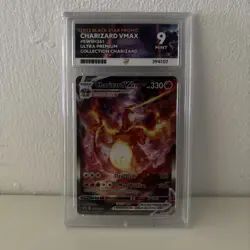Pokemon TCG Charizard VMAX SWSH261 Ace Graded Mint 9 Black Star Promo - Image 2