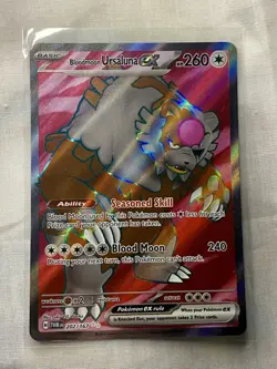 Pokemon TCG Bloodmoon Ursaluna EX 202/167 Twilight Masquerade Full Art - Image 1