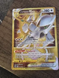 Pokemon TCG Arceus VSTAR 184/172 Gold Secret Rare Brilliant Stars NM Pack - Image 1