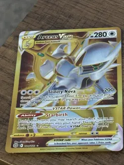 Pokemon TCG Arceus VSTAR 184/172 Gold Secret Rare Brilliant Stars NM Pack - Image 4