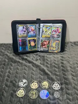 pokemon+binder+collection+lot+full+art+Pokemon coins - Image 1