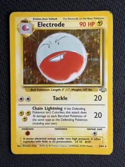 Pokemon TCG Electrode Jungle 2/64 Holo Unlimited Holo Rare - Image 1
