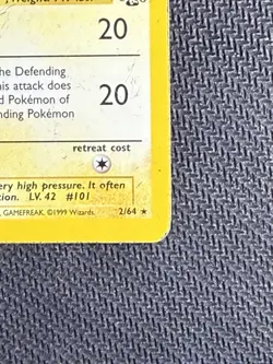 Pokemon TCG Electrode Jungle 2/64 Holo Unlimited Holo Rare - Image 5