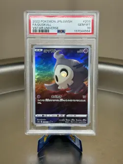 Pokemon PSA 10 2022 JP S12a VSTAR Universe Duskull 203/172 AR FA Holo - Image 1