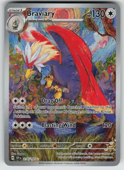 Braviary 214/191 Illustration Rare Surging Sparks Pokemon Near Mint - Image 1