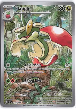 Flapple 210/191 Illustration Rare Surging Sparks Pokemon NM - Image 1