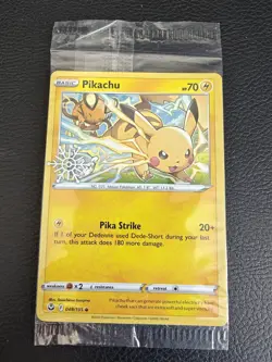 Pokemon TCG - Pikachu 049/195 Snowflake Stamped Holiday Calendar Promo Sealed - Image 1
