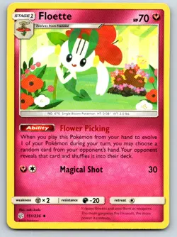 Floette 151/236 Uncommon Cosmic Eclipse Pokemon Lightly Played - Image 1