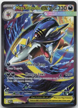Mega Sharpedo ex 127/094 Phantasmal Flames Pokemon - Image 1