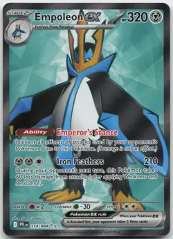 Empoleon ex 114/094 Phantasmal Flames Pokemon - Image 1