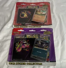 Pokemon TCG Mega Evolution Ascended Heroes 3-Pack tech sticker lot of 2 - Image 1