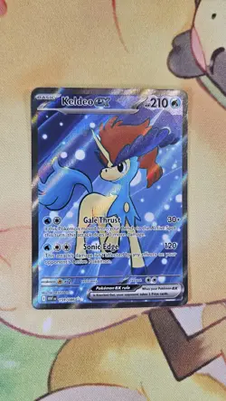 KELDEO EX 159/086 HOLO ULTRA RARE WHITE FLARE WHT EN POKEMON NM - Image 1