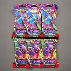 Pokemon TCG: Mega Evolution Phantasmal Flames Sleeved Booster Pack LOT OF 6 - Image 2