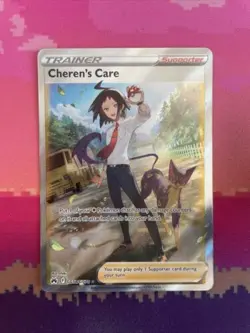 Pokemon Card Cheren's Care GG58/GG70 Crown Zenith Full Art Near Mint - Image 1