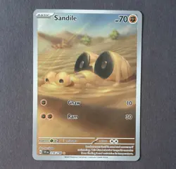 Sandile 216/198 Illustration Rare - Pokemon Scarlet & Violet Base NM - Image 1