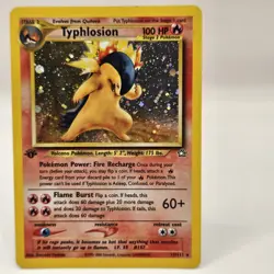 Pokemon - Typhlosion - 17/111 - Neo Genesis - 1st Edition - Moderate/Heavy Play - Image 1
