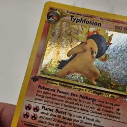 Pokemon - Typhlosion - 17/111 - Neo Genesis - 1st Edition - Moderate/Heavy Play - Image 4