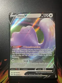 Ditto V 050/072 Pokemon GO Ultra Rare Holo English 2021 170 HP - Image 1