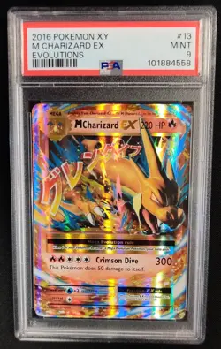PSA 9 M Charizard EX 13/108 XY Evolutions Pokemon Graded Card - Image 1