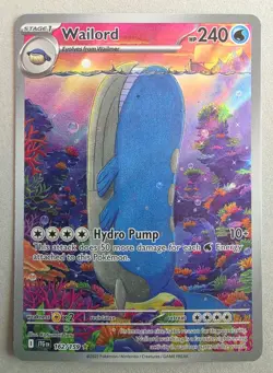 Pokemon TCG Wailord Sv09 Journey Together 162/159 Illustration Rare Holo 240 HP - Image 1