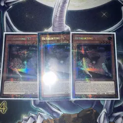 YUGIOH Retaliating "C" x3 (MP25-EN027) Starlight Rare 1st Edition Near Mint - Image 1