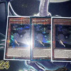 YUGIOH Retaliating "C" x3 (MP25-EN027) Starlight Rare 1st Edition Near Mint - Image 3