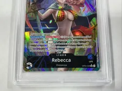 PSA 10 2023 ONE PIECE OP04 KINGDOMS OF INTRIGUE 039 REBECCA ALTERNATE ART - Image 2