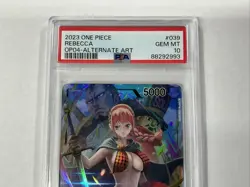 PSA 10 2023 ONE PIECE OP04 KINGDOMS OF INTRIGUE 039 REBECCA ALTERNATE ART - Image 4