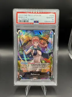Rebecca OP04-039 Alt Art Leader PSA 10 - One PIece Kingdoms of Intrigue English - Image 1