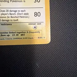 Pokemon TCG Magneton Base Set Holo Unlimited Rare Card 9/102 NM Condition - Image 3