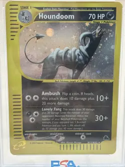 PSA 5 Houndoom-Holo 2003 Pokemon Skyridge #H11 EX Graded Card Fast Shipping - Image 2